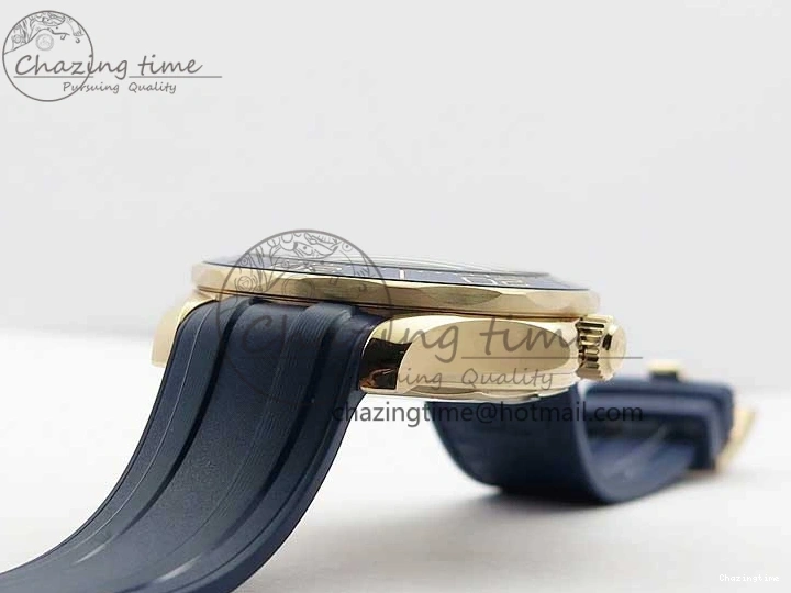 0411 2018 Seamaster Diver 300M RG Blue Ceramic VSF 1:1 Best Edition Blue Dial on Blue Rubber Strap A WeatherProof 7914